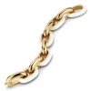Bodrum Bracelet in White Ceramic, Large