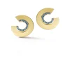 Disc Earrings Sapphire