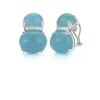 Double Cab Earrings in Aquamarine