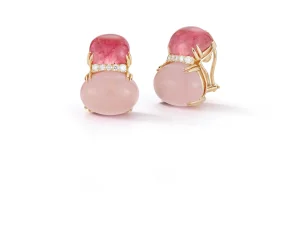 Double Cab Earrings in Pink
