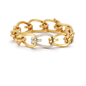 Large Daytona Link Bracelet with Diamonds