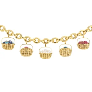 Lightship Basket Charm Bracelet