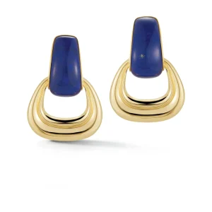 Madison Earrings in Lapis