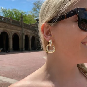 Madison Earrings in White Topaz