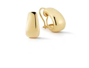 Madison Hoop Earrings in Yellow Gold