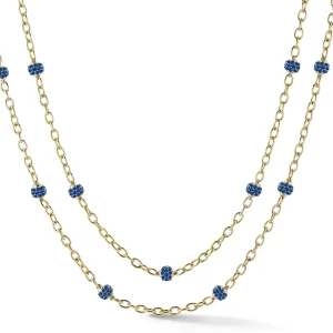 Medium Astro Yellow Gold Diamond Necklace