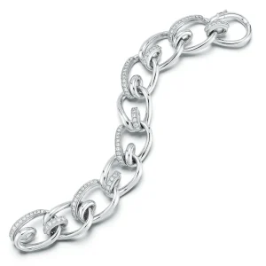 Medium Mousetrap Bracelet with Diamonds