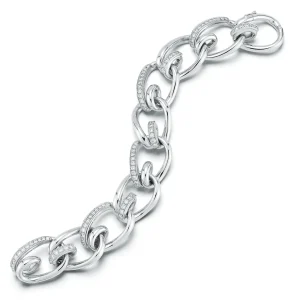 Medium Mousetrap Bracelet with Diamonds