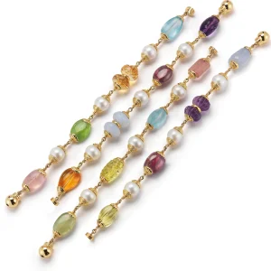 Multi Baroque Bracelets in Multi Stone