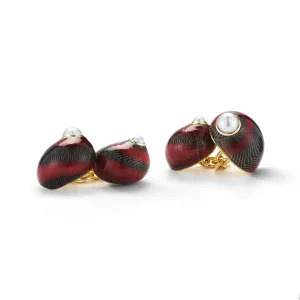 Nerita Communis Shell Cufflinks