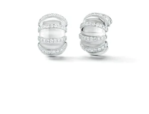 Shrimp Earrings in Crystal & Diamond