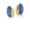 Silhouette Earrings in Blue Aventurine
