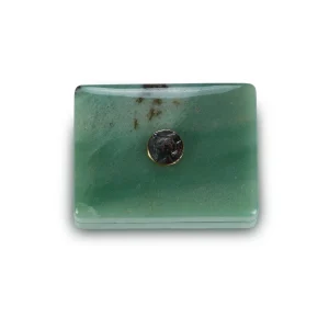 Small Green Aventurine Box with Hematite