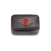 Small Tiger Iron Box with Red Jasper