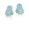 Three Cab Earrings in Aquamarine