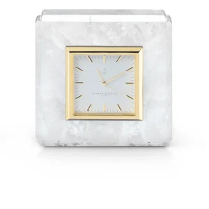 Tiger Iron Square Clock